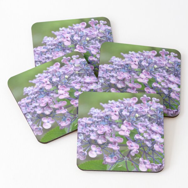 Item preview, Detailed Auzis Hydrangea Blossom Cluster with Purple Cup Petals designed and sold by MiraNadaPrints.