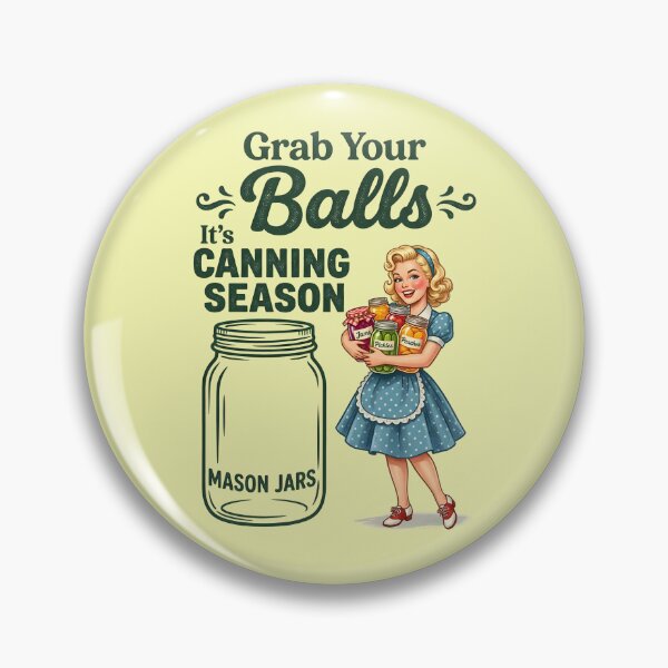 Item preview, Grab Your Balls Canning Season Vintage Retro Graphic Tee, Funny Canning Meme, Mason Jar Preserving Gift for Homesteaders designed and sold by Xtusdior.