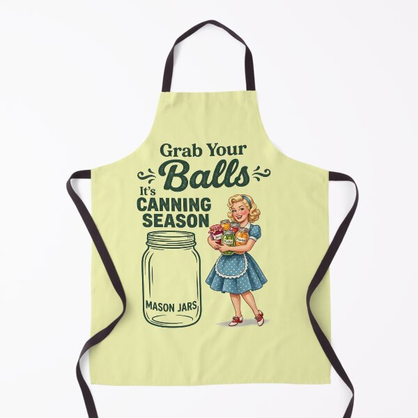 Item preview, Grab Your Balls Canning Season Vintage Retro Graphic Tee, Funny Canning Meme, Mason Jar Preserving Gift for Homesteaders designed and sold by Xtusdior.