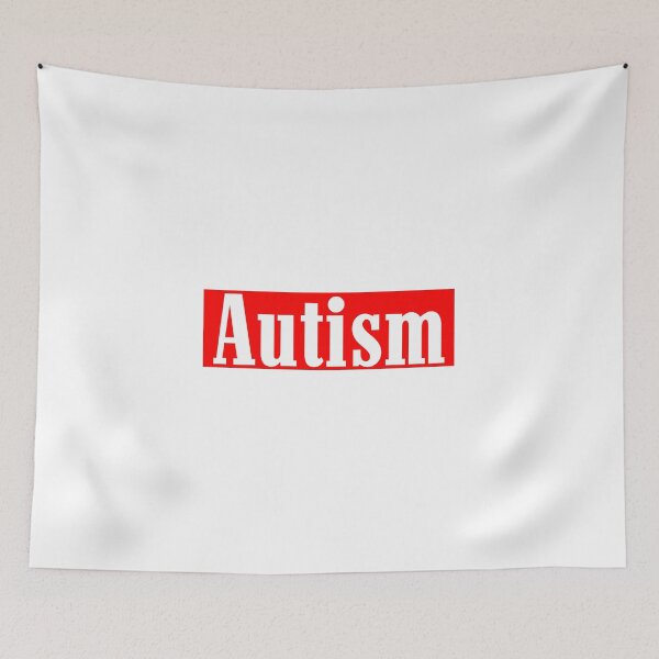 Item preview, Autism Red Banner 001  designed and sold by GlowFYourself.