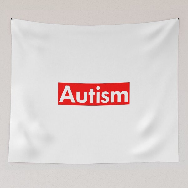 Item preview,  Autism Red Banner 002 designed and sold by GlowFYourself.