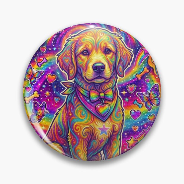 Item preview, Colorful Golden Retriever designed and sold by GoodVibesGraphix.