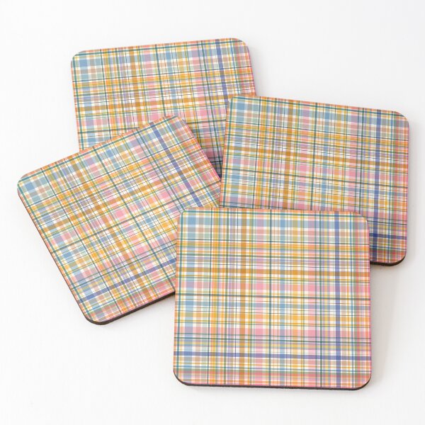 Item preview, Mixed plaid retro pink orange designed and sold by Navitaloves.