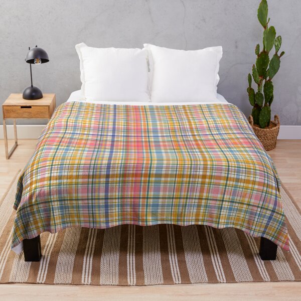 Item preview, Mixed plaid retro pink orange designed and sold by Navitaloves.