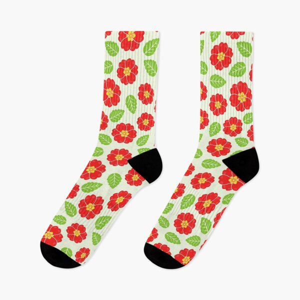 Item preview, April 28th Birth Flower Red Primrose Pattern designed and sold by birthflower.