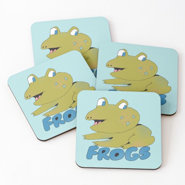 Item preview, Frogs (Blue) designed and sold by yellowflowerhut.