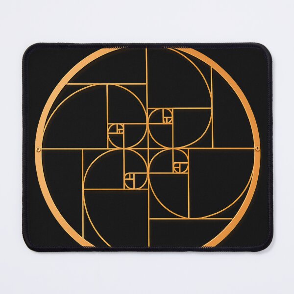 Item preview, Golden Ratio Fibonacci Spiral Sacred Geometry Design | Golden Rectangle Geometry Art designed and sold by Emoji Emblems.