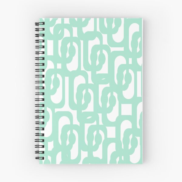 Item preview, Mid Century Modern Abstract Loop Pattern in Jelly Mint Green and White designed and sold by kierkegaard.