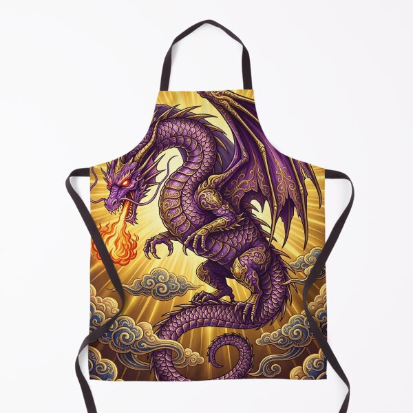 Item preview, Royal Amethyst Dragon – Majestic Purple Dragon Fantasy Art designed and sold by DragonSerpent Ink.