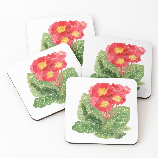 Item preview, April 28th birthday flower Red Primrose designed and sold by birthflower.