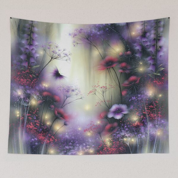 Item preview, The Luminous Clearing of Violet and Crimson designed and sold by bloorose.