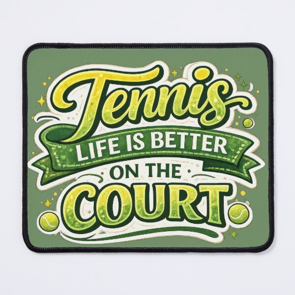 Item preview, Tennis Life Is Better on the Court designed and sold by Elisabeth Lucas.