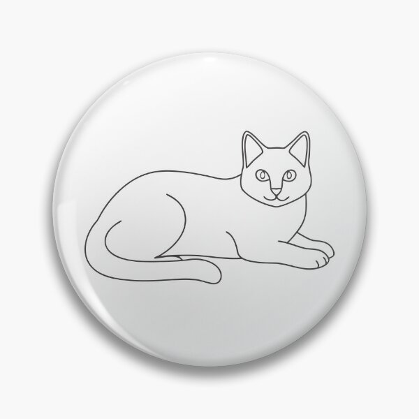Item preview, Lying Cat Friendly Line Art Gift designed and sold by OneLine Studio.