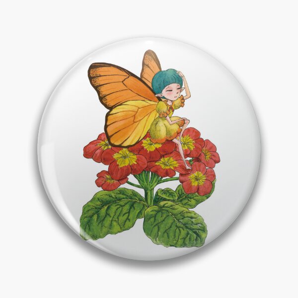 Item preview, April 28th birthday flower Red Primrose Fairy designed and sold by 366birthflower.