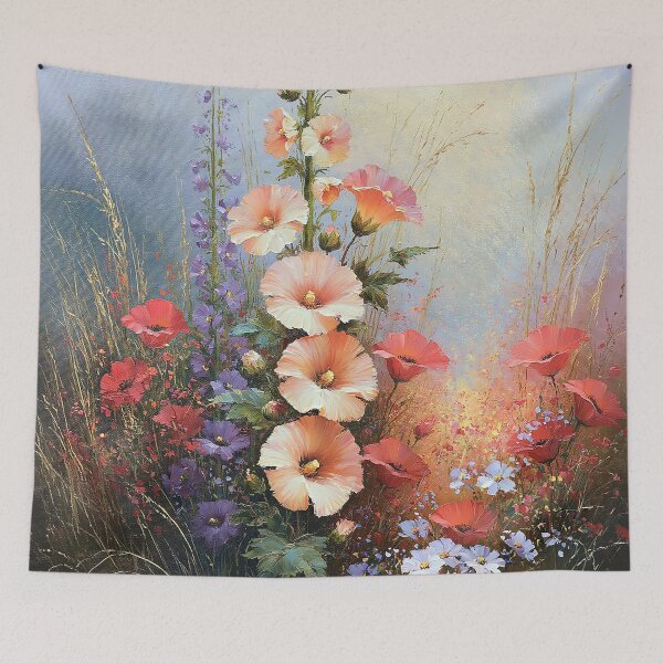 Item preview, The Golden Light on Hollyhock and Crimson designed and sold by bloorose.