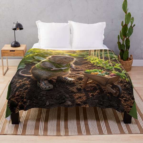 Item preview, Water Vole Tends Beautiful Garden designed and sold by Tridentulus.