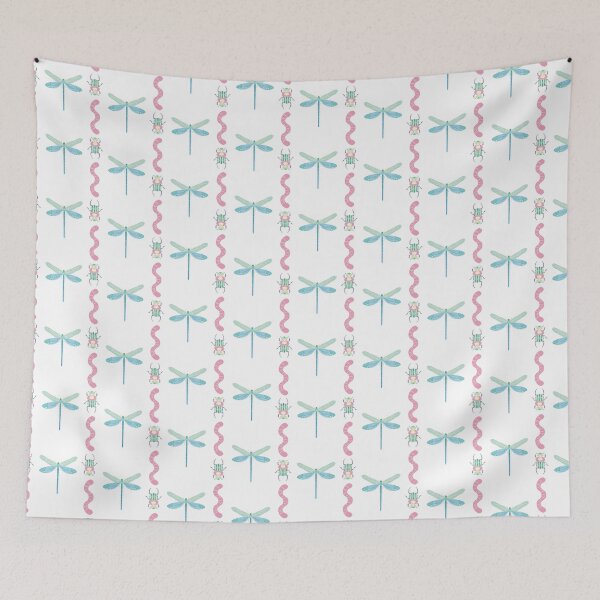 Item preview, Worm and Dragonflies Stripe designed and sold by Miwhi’s Shop.