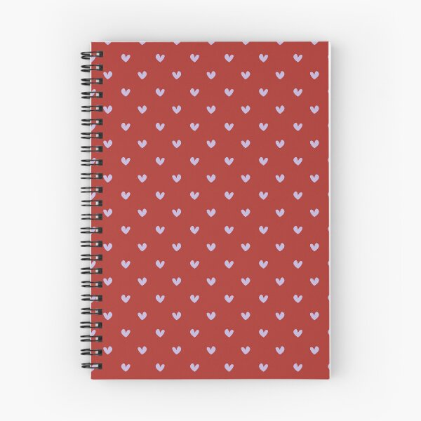 Item preview, Lavender Heart Pattern on Red | Pastel Purple Hearts on Dark Red Seamless Pattern | Preppy Lilac and Red Print | Bold Lilac Hearts on Red | Soft Purple and Red Hearts Pattern designed and sold by VivaFy.
