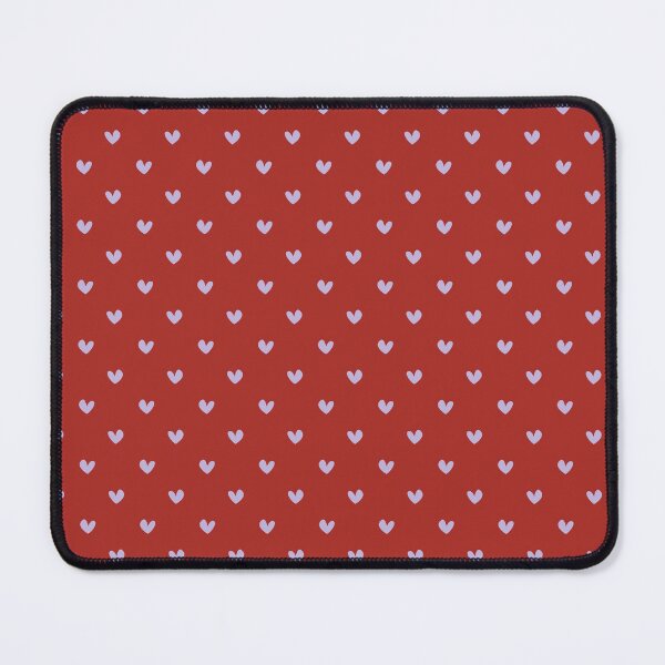 Item preview, Lavender Heart Pattern on Red | Pastel Purple Hearts on Dark Red Seamless Pattern | Preppy Lilac and Red Print | Bold Lilac Hearts on Red | Soft Purple and Red Hearts Pattern designed and sold by VivaFy.