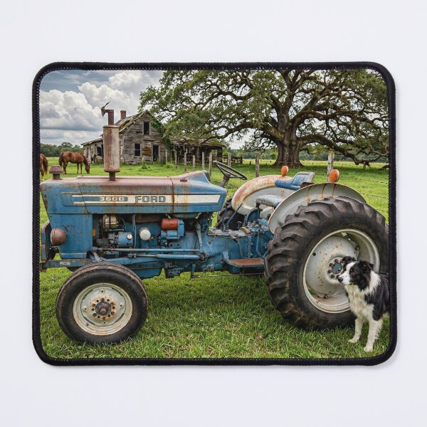 Item preview, Old Tractor and Dog designed and sold by Savannah Gibbs.