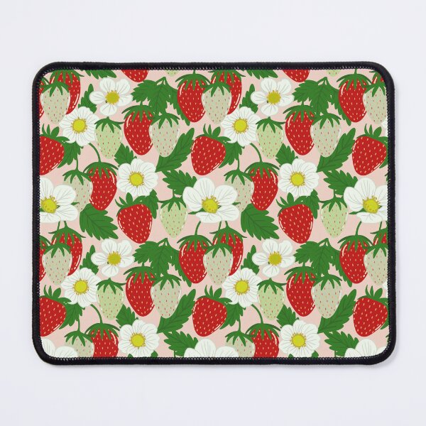 Item preview, Dense Seamless Strawberry Garden Botanical Pattern Design designed and sold by Onulodesign.