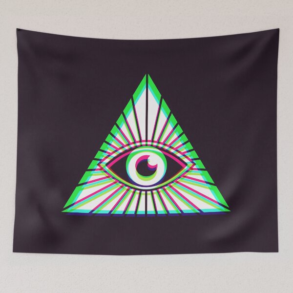 Item preview, All Seeing Eye - Dark Synthwave designed and sold by animinimal.
