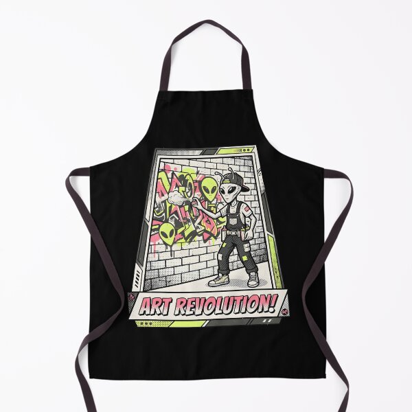 Item preview, Alien Street Artist Spray Painting Graffiti Art Revolution designed and sold by DuckOddity.
