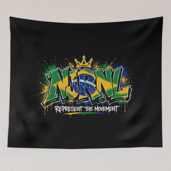 Item preview, NJRNL Brazil Graffiti Streetwear Logo Design designed and sold by NJRNL Apparel .