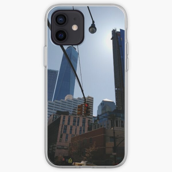 #Building, #Skyscraper, #New #York, #Manhattan, #Street, #Pedestrians, #Cars, #Towers, #NewYork, #NewYorkCity iPhone Soft Case