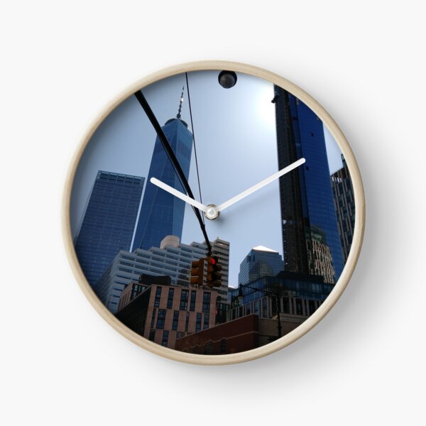 #Building, #Skyscraper, #New #York, #Manhattan, #Street, #Pedestrians, #Cars, #Towers, #NewYork, #NewYorkCity Clock