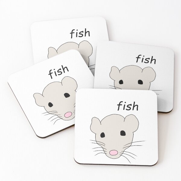 Item preview, “fish” rat doodle sticker designed and sold by SlimyFish.