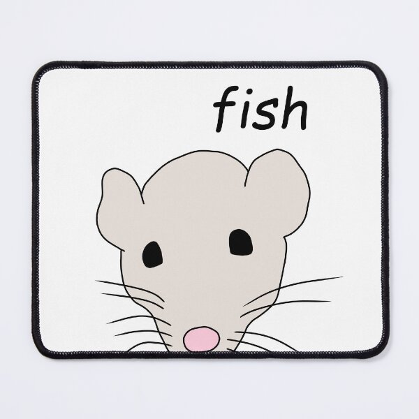 Item preview, “fish” rat doodle sticker designed and sold by SlimyFish.