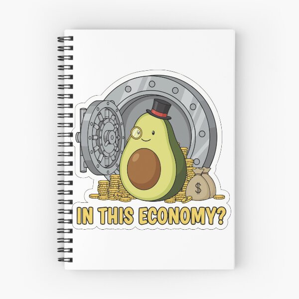 Item preview, "In This Economy?" Funny Avocado Vault Graphic - Millennial Inflation Meme - Sarcastic Finance Art designed and sold by BestChoiceService.