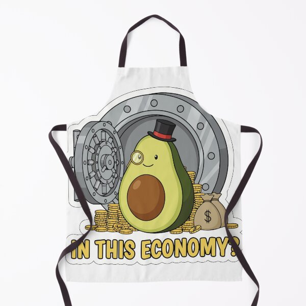 Item preview, "In This Economy?" Funny Avocado Vault Graphic - Millennial Inflation Meme - Sarcastic Finance Art designed and sold by BestChoiceService.