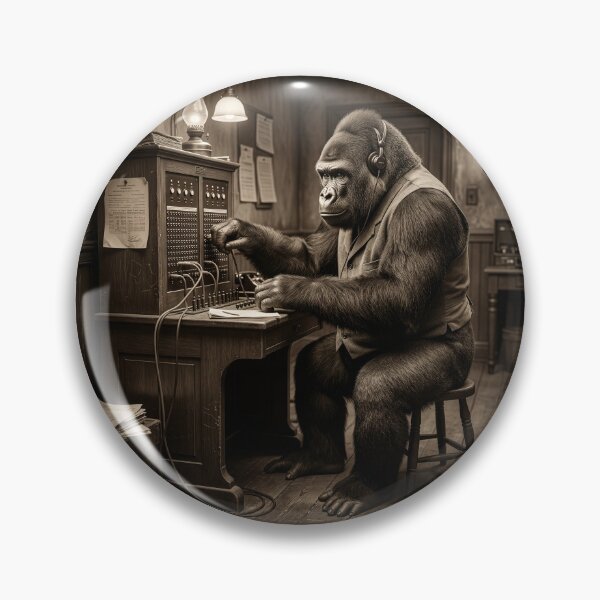 Item preview, Gorilla Switchboard Operator designed and sold by Tridentulus.