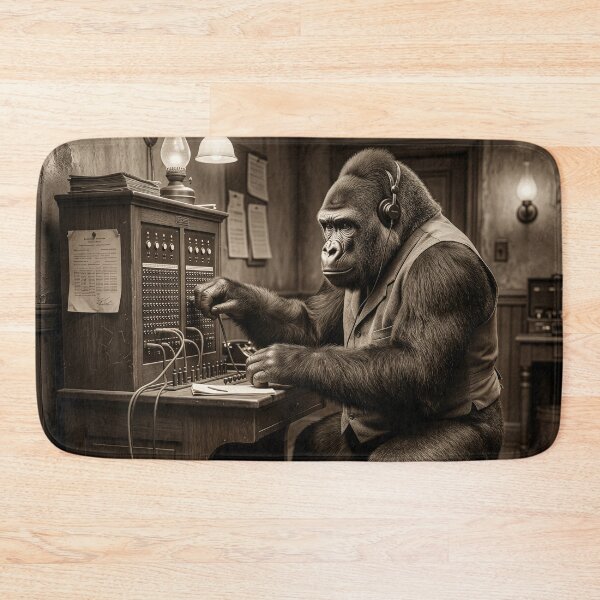 Item preview, Gorilla Switchboard Operator designed and sold by Tridentulus.