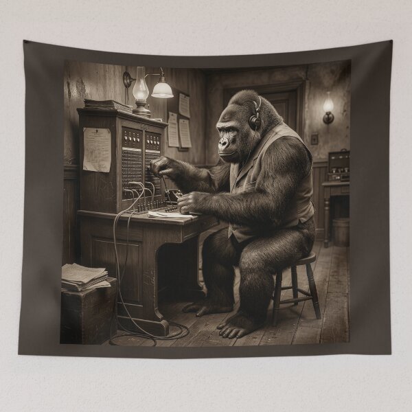 Item preview, Gorilla Switchboard Operator designed and sold by Tridentulus.