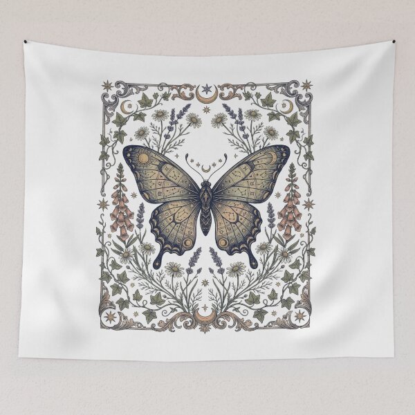 Item preview, Whimsigoth Celestial Butterfly Art designed and sold by VibranPalette.