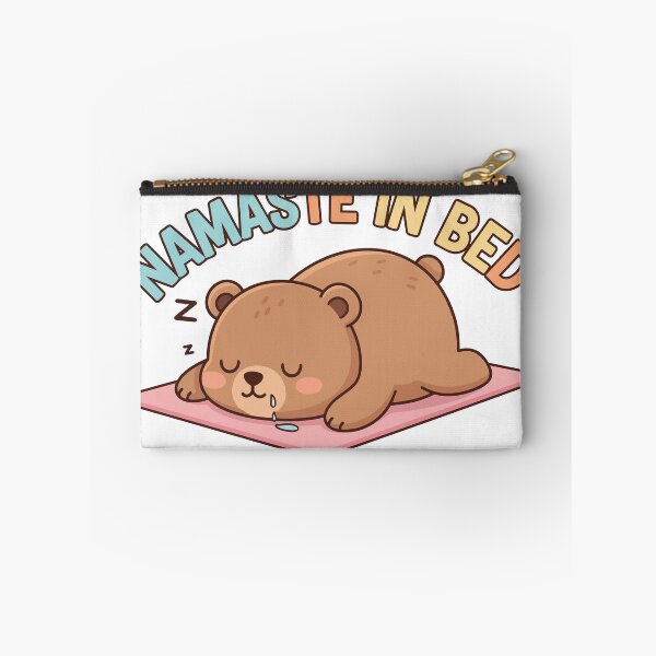 Item preview, "Namaste In Bed" Funny Lazy Bear Graphic - Yoga Pun Art - Cute Nap Time Humor designed and sold by BestChoiceService.
