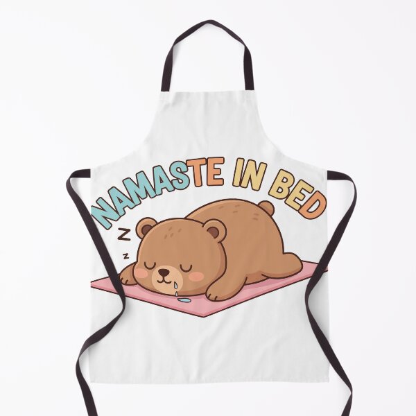 Item preview, "Namaste In Bed" Funny Lazy Bear Graphic - Yoga Pun Art - Cute Nap Time Humor designed and sold by BestChoiceService.
