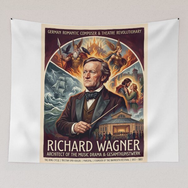 Item preview, Richard Wagner Vintage Opera Poster designed and sold by ARTROGAN.