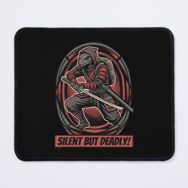 Item preview, Alien Ninja with Katana Sword Silent But Deadly Graphic designed and sold by DuckOddity.