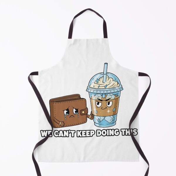Item preview, "We Can't Keep Doing This" Funny Iced Coffee Graphic - Broke Wallet Meme - Caffeine Addiction Humor designed and sold by BestChoiceService.