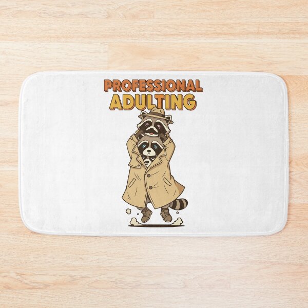 Item preview, "Professional Adulting" Raccoons In A Trench Coat - Imposter Syndrome Meme - Trash Panda Humor designed and sold by BestChoiceService.