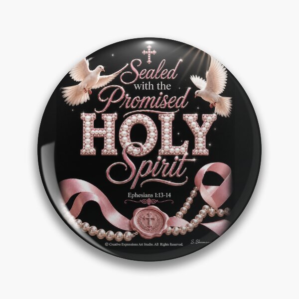 Item preview, Sealed with the Promised HOLY Spirit™ BLACK DESIGN designed and sold by Creative Expressions Art.