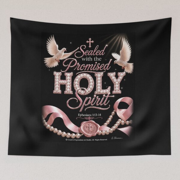 Item preview, Sealed with the Promised HOLY Spirit™ BLACK DESIGN designed and sold by Creative Expressions Art.