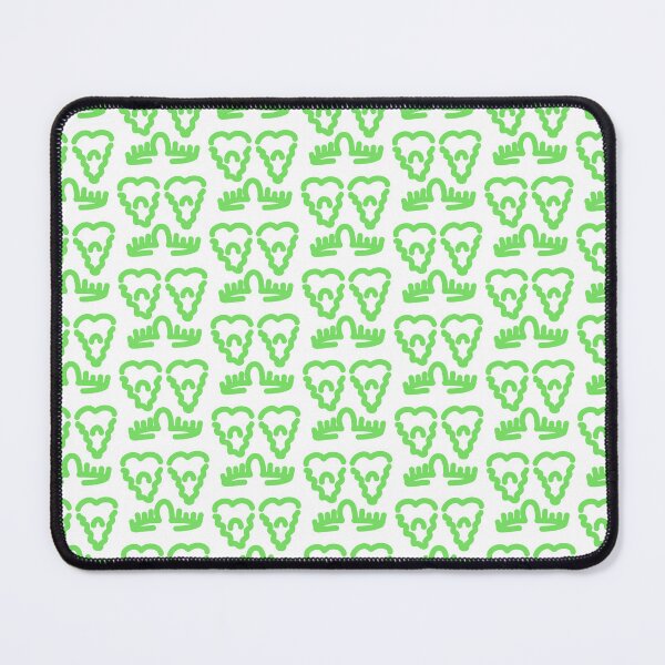 Item preview, Green Abstract Doodle Face – Playful Minimalist Character Illustration designed and sold by felipemaldonadoart.