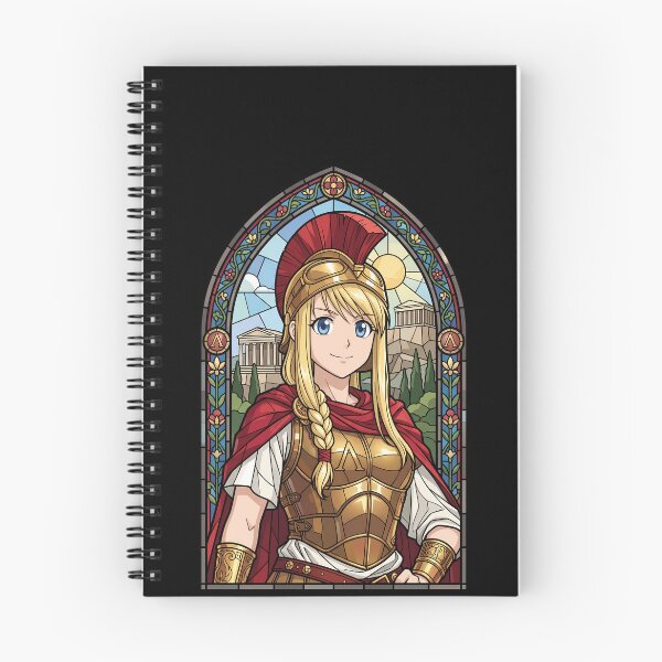 Item preview, Winry Rockbell Fullmetal Alchemist Roman Stained Glass Armor Portrait designed and sold by mildaclairmo.