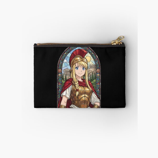Item preview, Winry Rockbell Fullmetal Alchemist Roman Stained Glass Armor Portrait designed and sold by mildaclairmo.