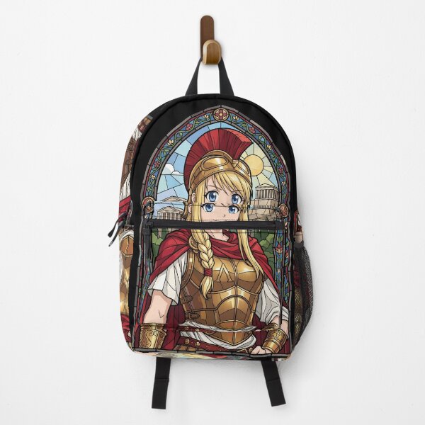 Item preview, Winry Rockbell Fullmetal Alchemist Roman Stained Glass Armor Portrait designed and sold by mildaclairmo.